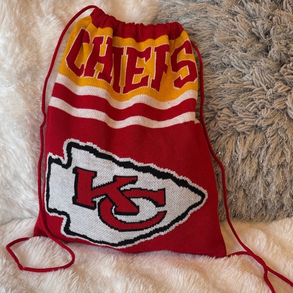 Kansas City Chiefs Drawstring Backpack - Picture 1 of 2